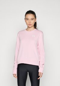 Under Armour - CREW - Sweatshirt - prime pink/white Image miniature 1