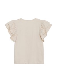 Minymo T-shirt med print - sandshell