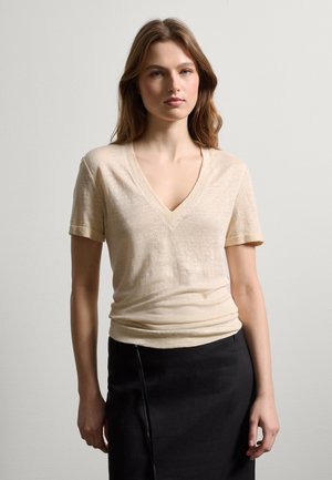 Stefanel Basic T-shirt - light beige