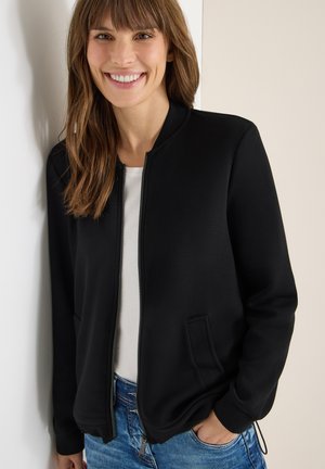 Zip-up sweatshirt - schwarz