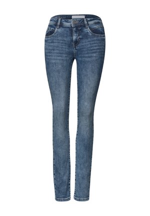 Street One, MID WAIST SLIM LEG JEANS IM SLIM FIT - Jeans Skinny - medium blue soft washed