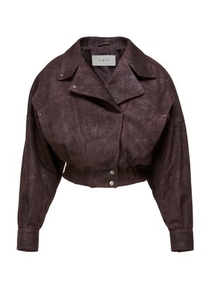 CLARA  - Leather jacket - bordeaux