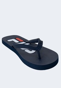 Infradito della marina realizzati in gomma con una fascia testurizzata. Presentano un logo bianco e un accento rosso sulla soletta. Suola piatta per il comfort.