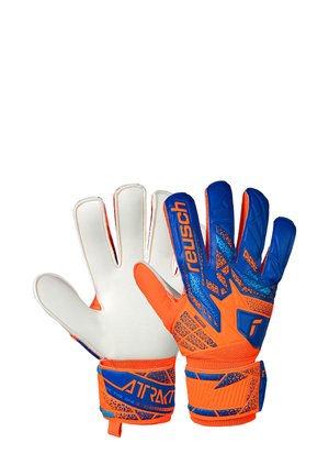 ATTRAKT SOLID - Guantes de portero - shocking orange/blue
