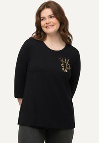 Ulla Popken T-shirts print - black