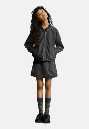 Desigual, PLAIN BOMBER JACKET - Spijkerjas - black