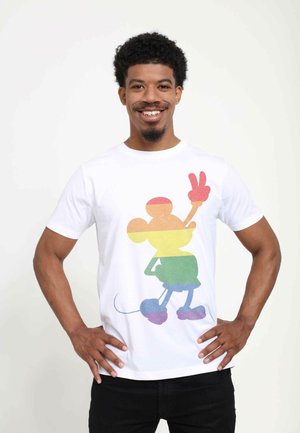 MICKEY CLASSIC LOVE IS LOVE PRIDE MICKEY UNISEX - T-shirt print - white