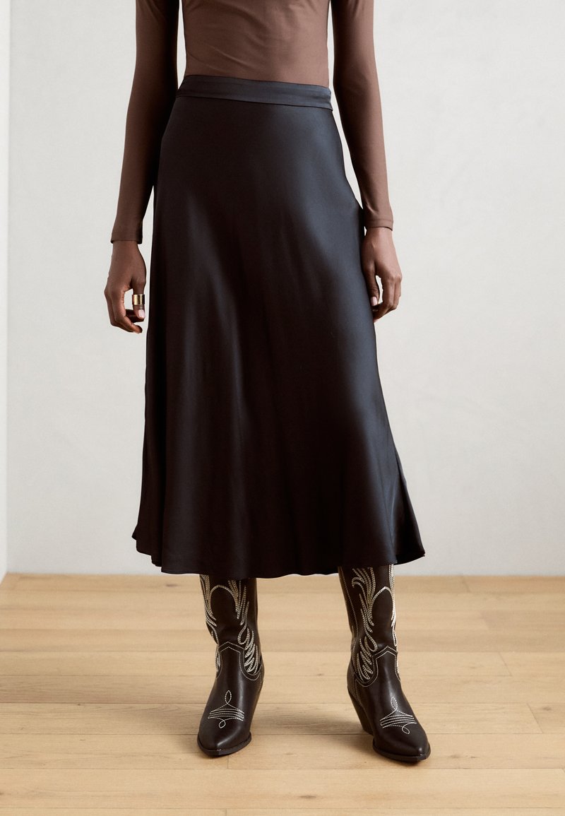Esprit SKIRT - A-linjekjol - black