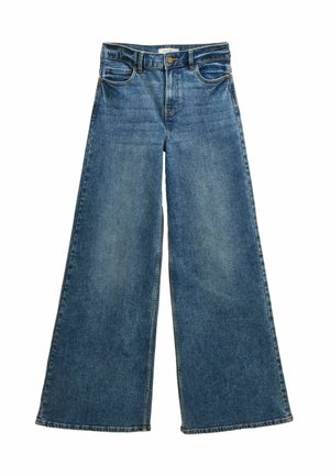 MID-RISE PALAZZO - Džinsi ar platām starām - mid wash blue