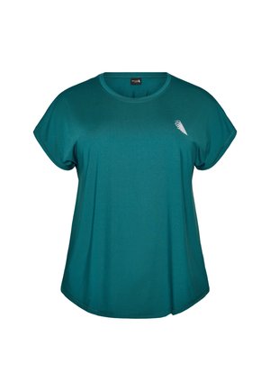 Active by Zizzi, T-SHIRT - Basic T-shirt - grün