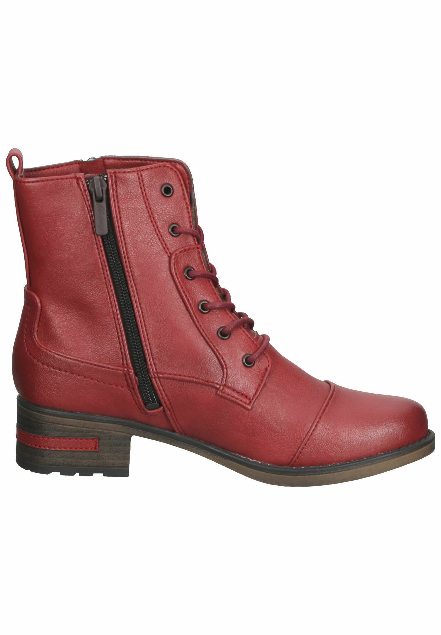 Mustang Botines con cordones - rot/rojo - Zalando.es