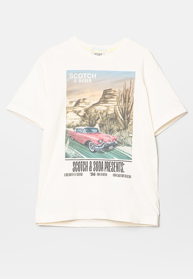 Scotch & Soda T-shirt print beige