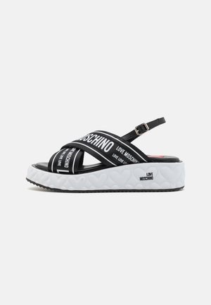 Love Moschino, Sandales à plateforme - black