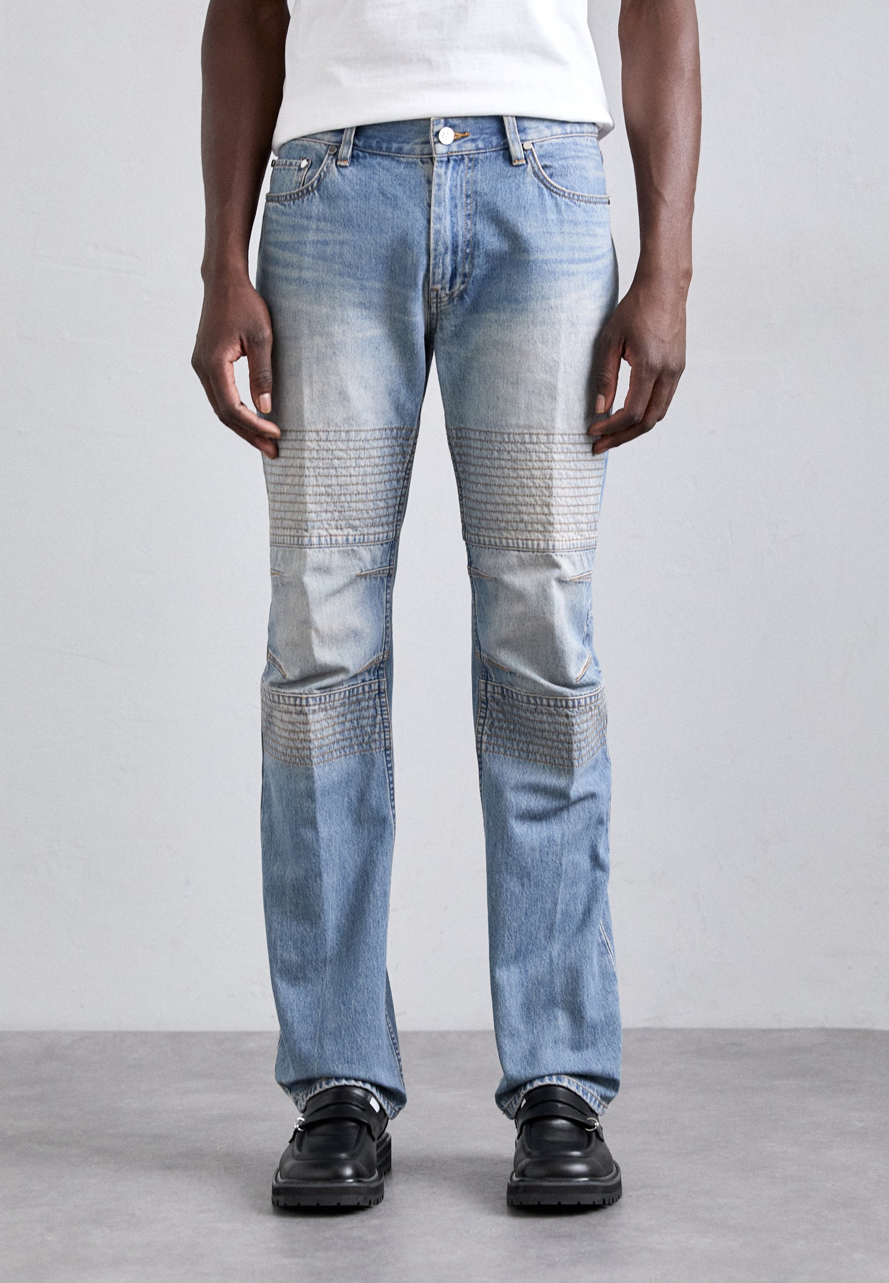 Helmut Lang MOTO WORKER - Straight leg jeans - tinted mid/blue 