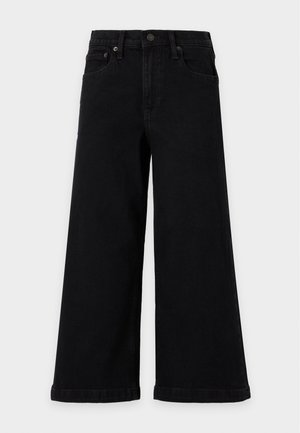 GAP Petite, STRIDE ANKLE - Wide Leg - black