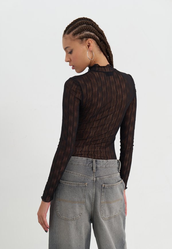 WIDE MESH LS TOP / EO-AW24-D006-SJ / 912 - NEON YELLOW - Long sleeved top4