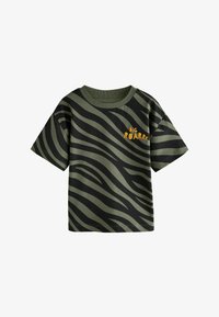 Ausgewählt, khaki green animal print