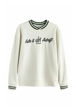 REGULAR FIT - EDIT RETRO GRAPHIC CREW SWEATSHIRT  . - Sweatshirt - ecru white
