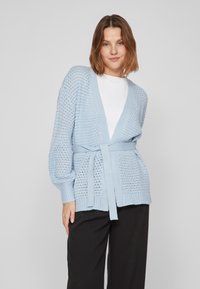 VILA VILIOMY LONG OPEN CARDIGAN - Vesta na kopčanje - kentucky blue