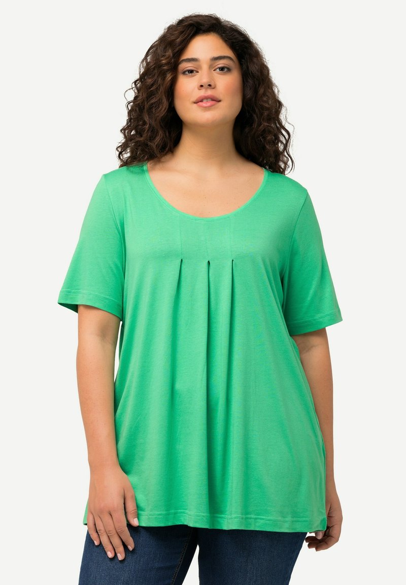 Ulla Popken Jednoduché tričko - green