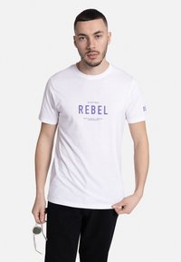 Redefined Rebel RONAN TEE - Majica kratkih rukava s printom - white candy