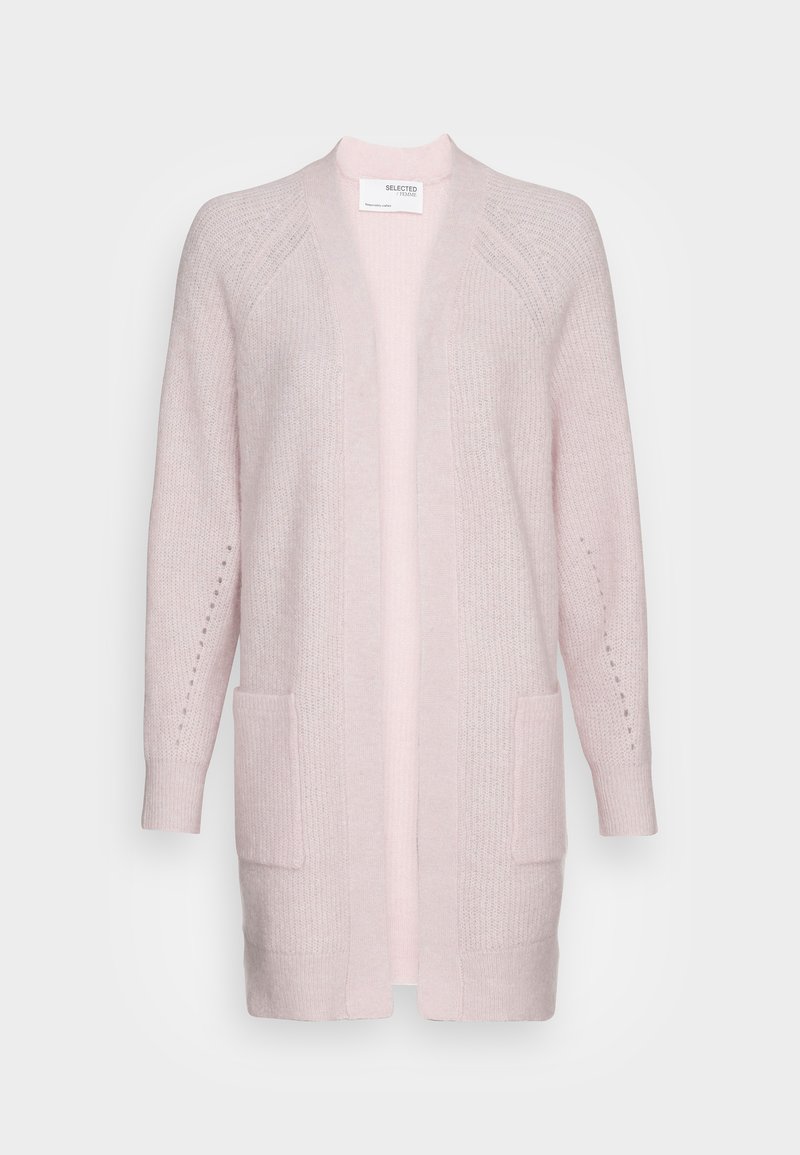 Damen Strickjacken | Selected Femme LONG CARDIGAN Strickjacke chalk pink/pink - MH75375 Damen Strickjacken | Selected Femme LONG CARDIGAN Strickjacke chalk pink/pink - MH75375