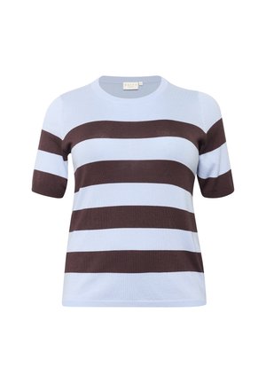 Kaffe Curve LIZZY STRIPED - Print T-shirt - windsurfer   fudge wide stripe