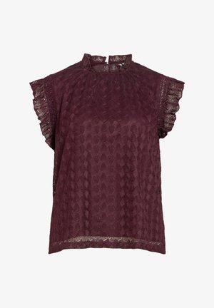 VILA, CAP SLEEVE TOP VINILA HIGH NECK - Pluus - winetasting