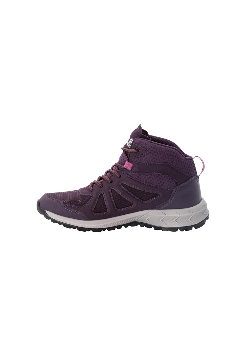 Jack Wolfskin - WOODLAND 2 TEXAPORE MID - Scarpa da hiking - purple   phantom, Ingrandire