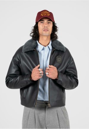 CLUB FLIGHT  - Chaqueta de cuero sintético - black