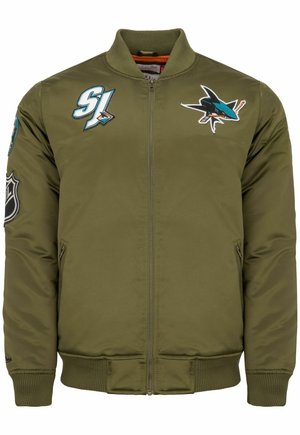 SAN JOSE SHARKS - Bomberjacke - olive