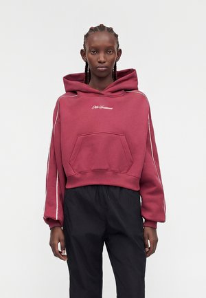 Nike Sportswear, STUDIO FLEECE MEDIUM WEIGHT CROPPED PULLOVER HOODIE - Sudadera - pink smoke/sail