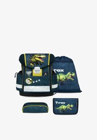 Unselected, dark blue denim