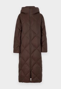 YAS YASFUDGE LONG COAT - Dunkåpe / -frakk - hot fudge