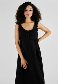 JoJo Maman Bébé SLEEVE MATERNITY-REGULAR FIT - Maxi ruha - black
