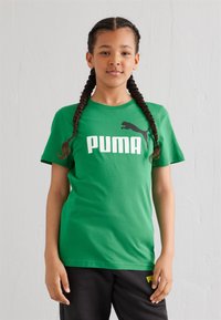 Puma COL LOGO TEE - Camiseta estampada - archive green