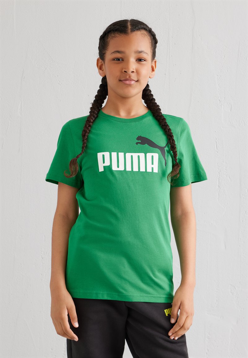 Puma COL LOGO TEE - Camiseta estampada - archive green