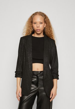 BOSELLA 3/4 GLITTER MM - Blazer - black/silver