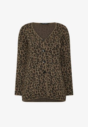 Yours Clothing, PLUS SIZE CARDIGANS - Vest - dark brown