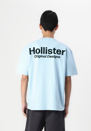 Hollister Co. BOXY TECH LOGO - T-Shirt print - blue