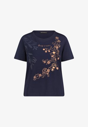 Betty Barclay, BETTY BARCLAY MIT AUFDRUCK CASUAL-SHIRT - T-shirt print - patch dark blue brown
