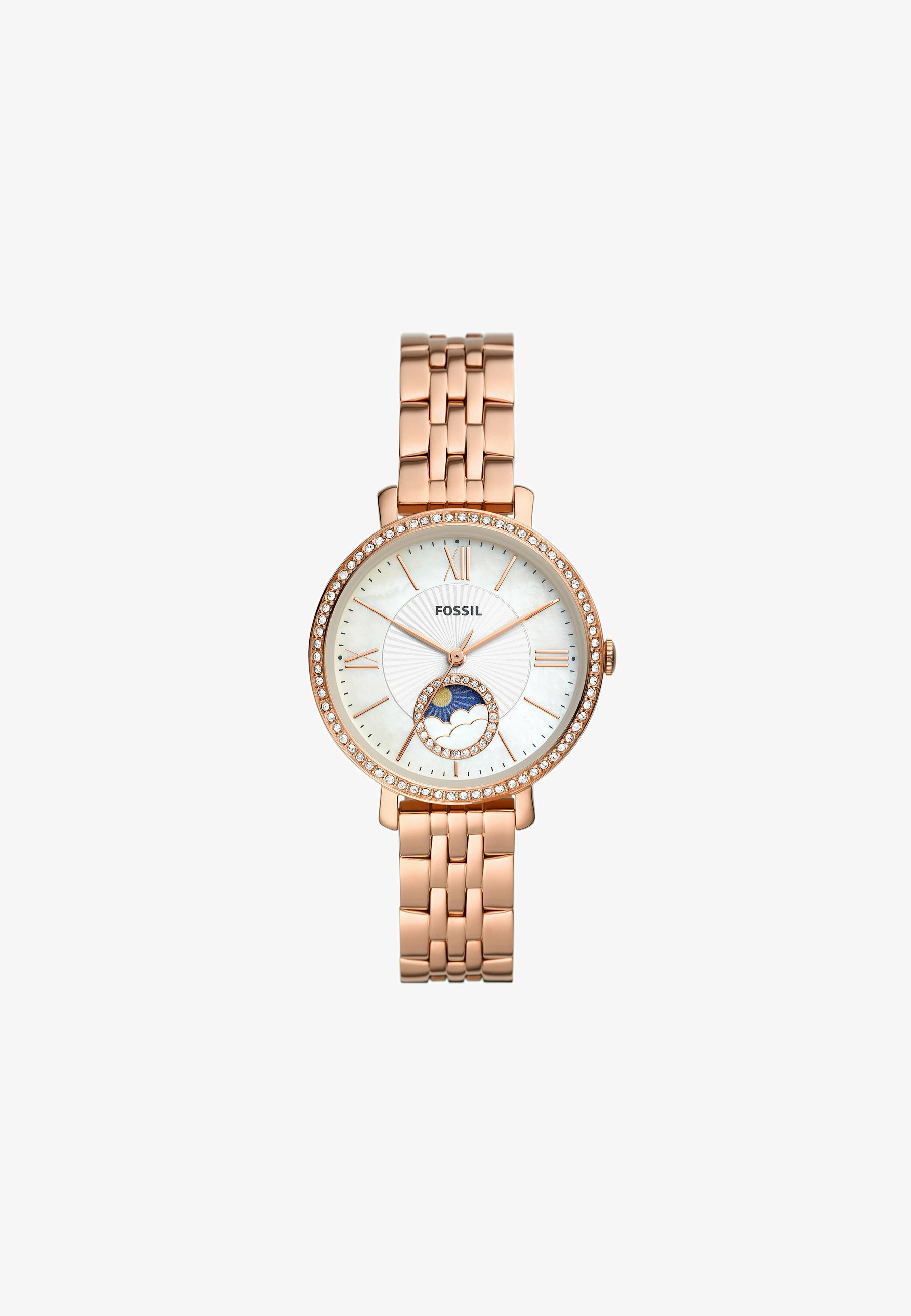 Fossil Jacqueline Fossil Damenuhr Blau Rosegold Fossil Jacqueline