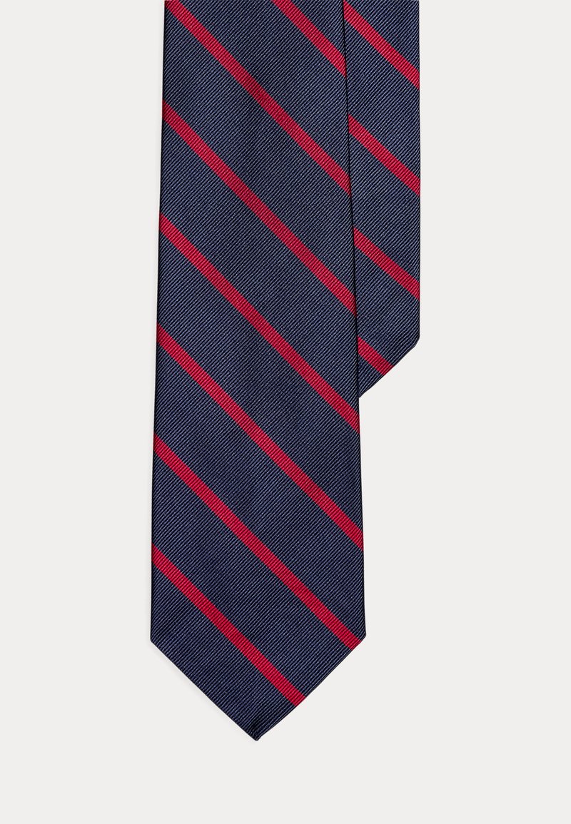 Polo Ralph Lauren STRIPED SILK REPP TIE - Slips - navy/red