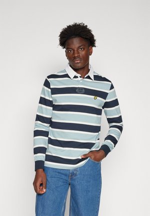 STRIPE RUGBY - Långärmad tröja - slate blue