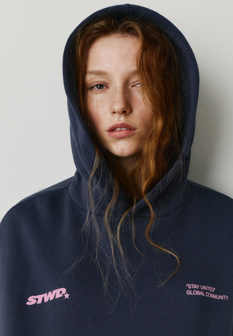 Sweat Capuche Femme Joules Taille 16 – Coton Bleu à Pois – Manches Longues