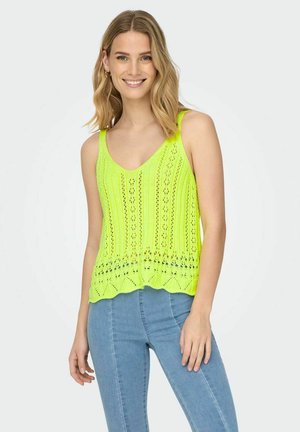 ÄRMELLOSES - Top - sharp green