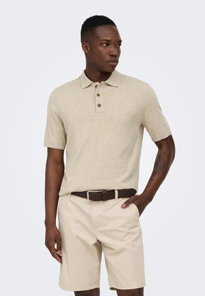 Only & Sons, Knitted neck ONSLOUI Knit - - Polokošeľa - oatmeal