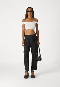 GAP DOUBLE CARGO PULL ON - Kelnės - black