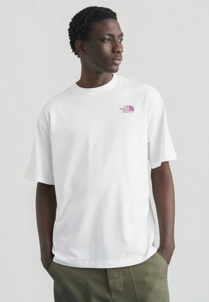 PLANT & FLORA OVERSIZE SHORT SLEEVE TEE GRAPHIC - Tričko s potlačou - white