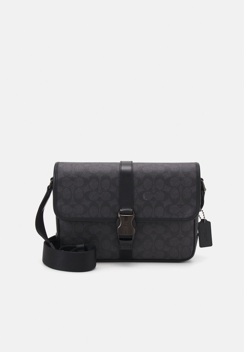 COACH LEAGUE MESSENGER BAG IN SIGNATURE - Skuldertasker - charcoal signature